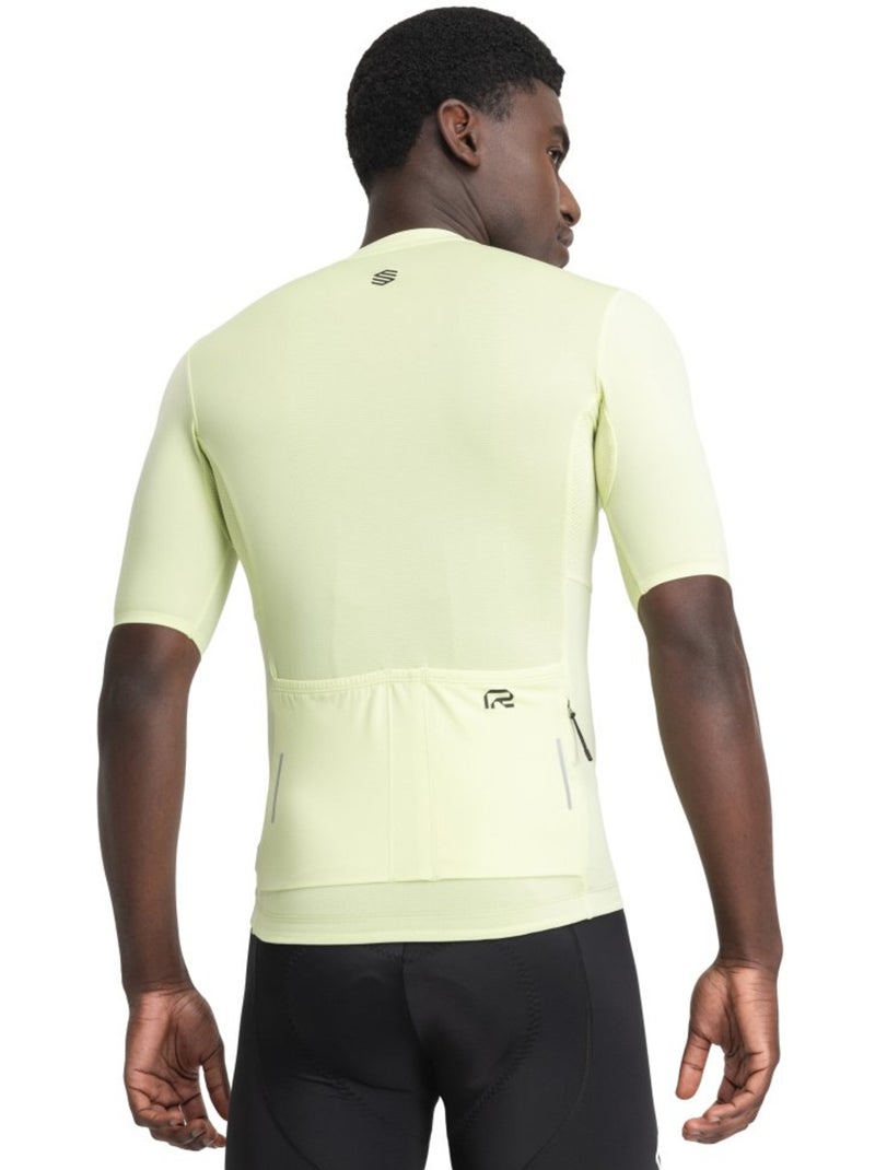 Maillot vélo manches courtes en tissu recyclé homme cyclisme homme m6r filter Vert - Kiabi