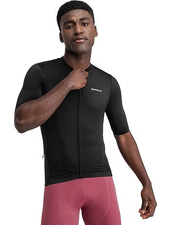 Maillot vélo manches courtes en tissu recyclé homme cyclisme homme m6r zero