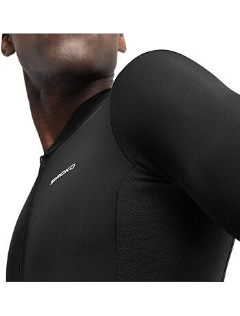 Maillot vélo manches courtes en tissu recyclé homme cyclisme homme m6r zero