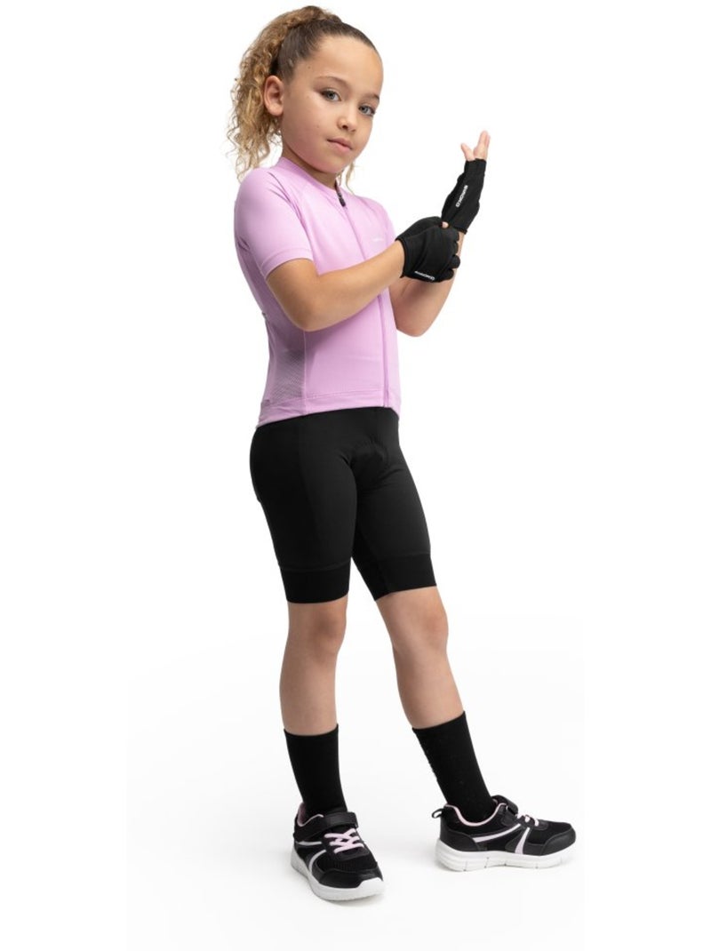 Maillot vélo manches courtes fille cyclisme enfants k-core brisa light Rose - Kiabi