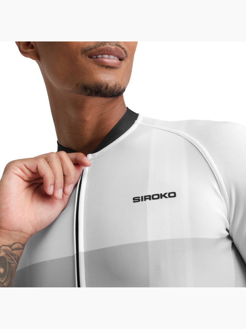 Maillot vélo manches courtes homme cyclisme homme m2 granfondo Blanc - Kiabi