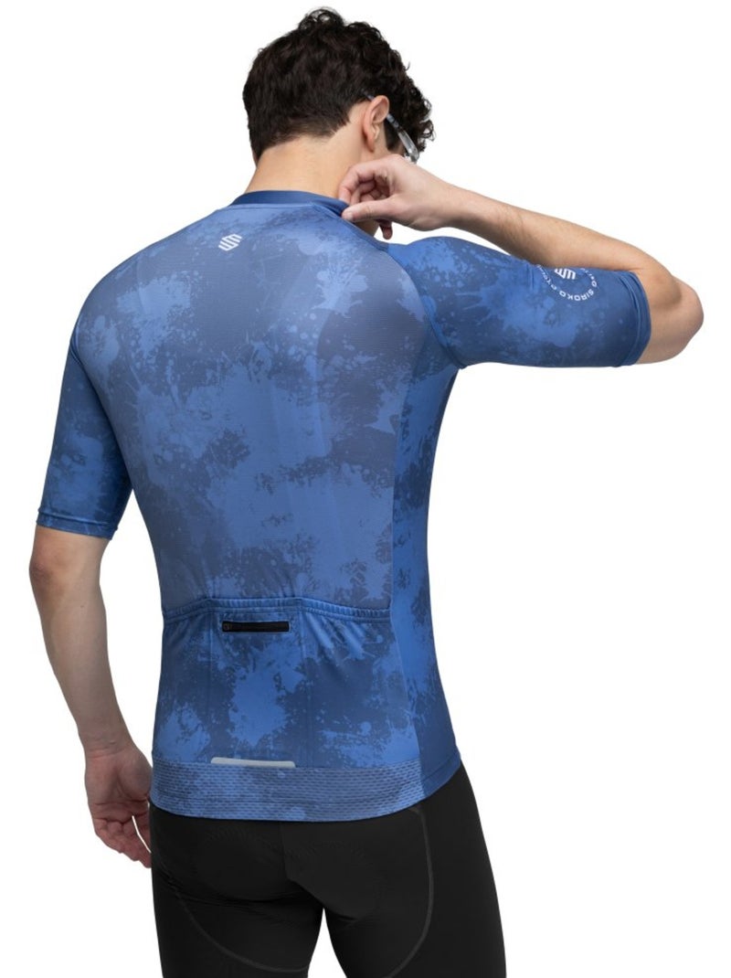 Maillot vélo manches courtes homme cyclisme homme m2 nitro Bleu - Kiabi