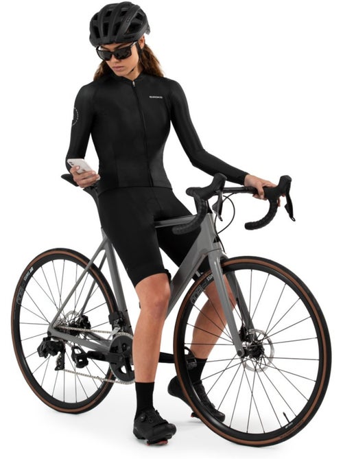 Maillot vélo manches longues femme cyclisme femme m2 eclipse - Kiabi