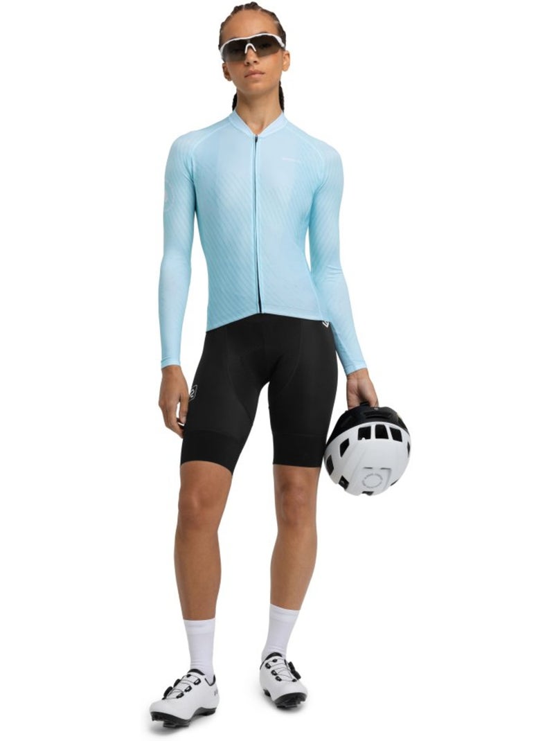 Maillot vélo manches longues femme cyclisme femme m2 prix Turquoise - Kiabi