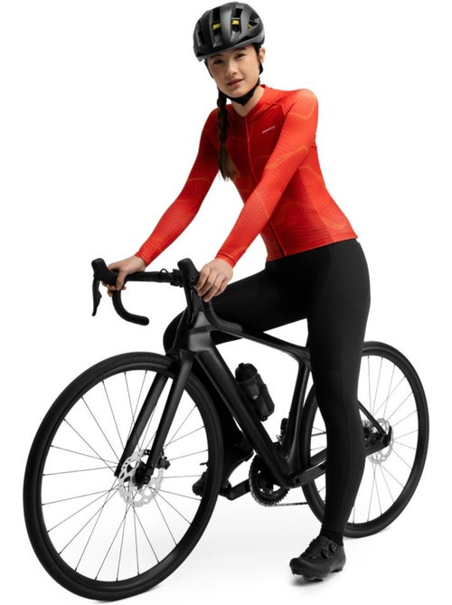 Maillot vélo manches longues femme cyclisme femme m2-w glandon - Kiabi