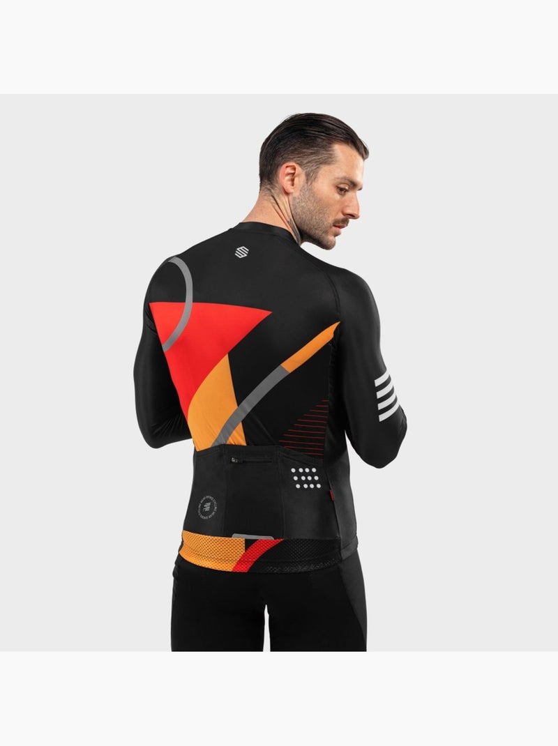 Maillot vélo manches longues homme cyclisme homme m2 arizona Noir - Kiabi