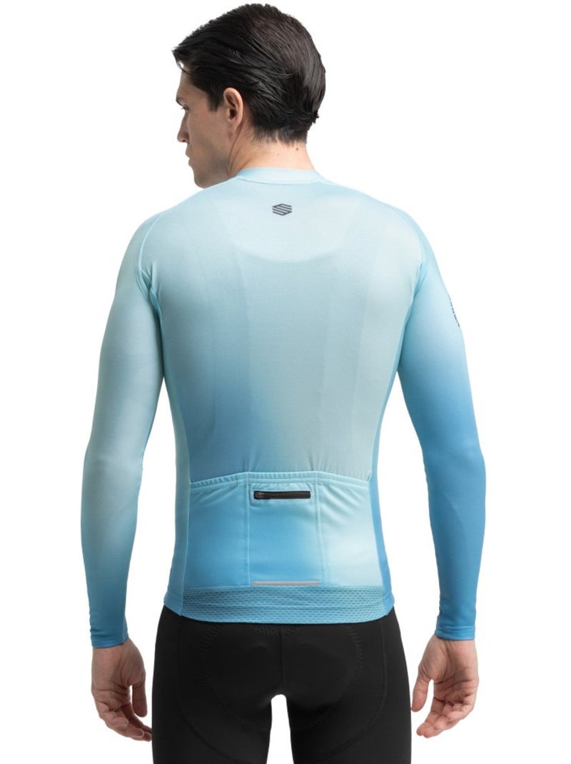 Maillot vélo manches longues homme cyclisme homme m2 corsa Bleu - Kiabi