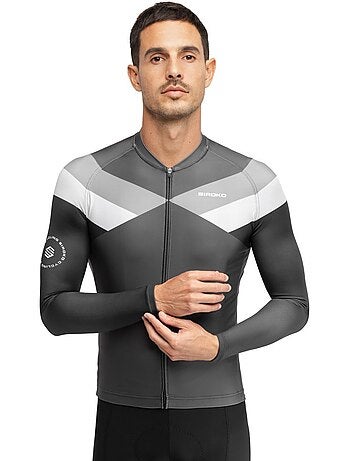 Maillot vélo manches longues homme cyclisme homme m2 falzarego