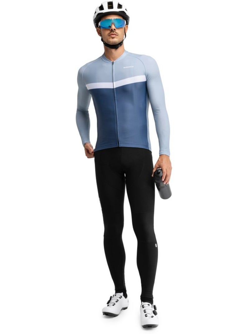 Maillot vélo manches longues homme cyclisme homme m2 jouxplane Bleu - Kiabi