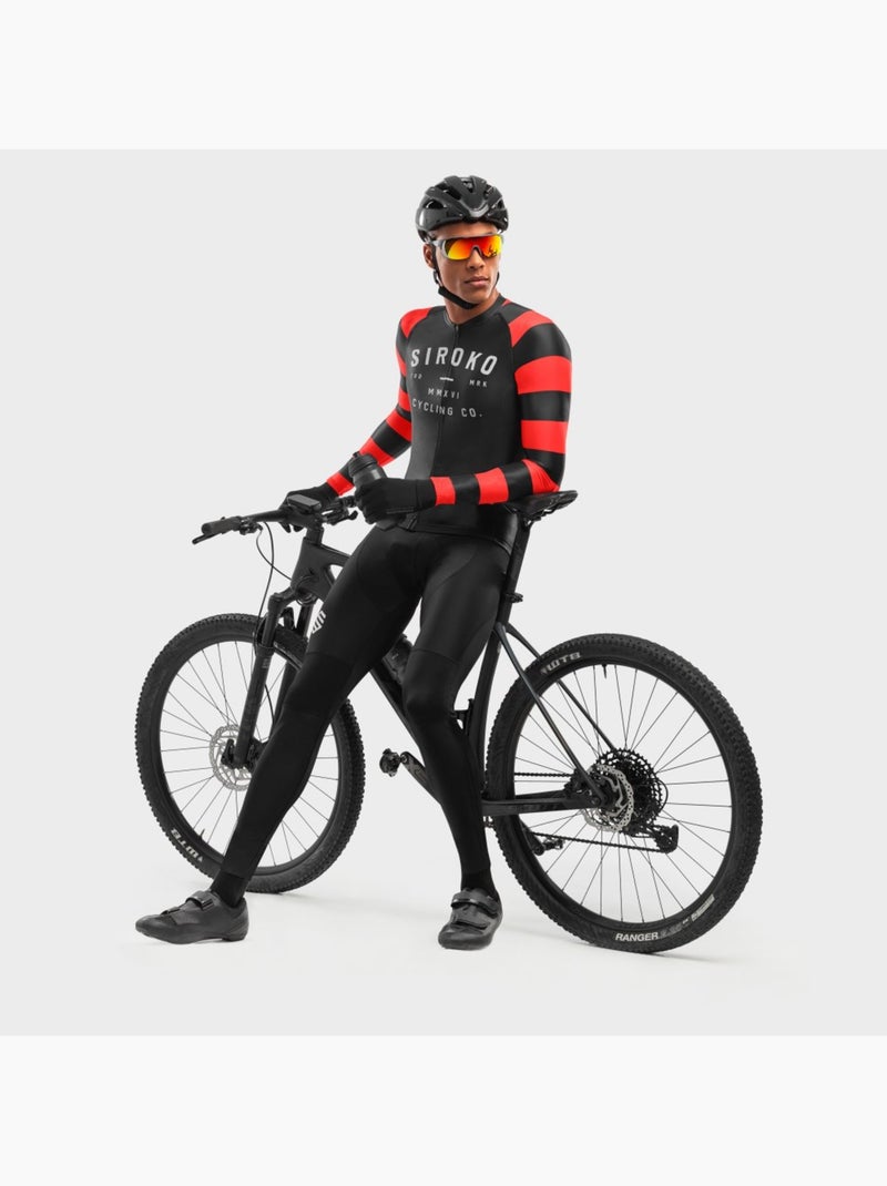 Maillot vélo manches longues homme cyclisme homme m2 rider Noir - Kiabi