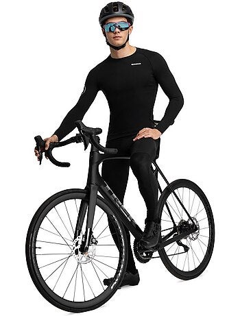 Maillot vélo manches longues sans zip homme homme m9 scanuppia