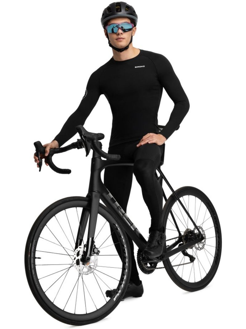 Maillot vélo manches longues sans zip homme homme m9 scanuppia Noir - Kiabi