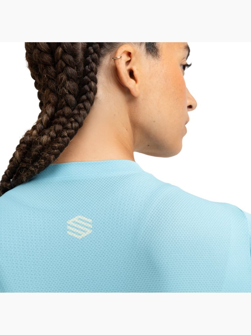 Maillot vélo mesh manches courtes femme cyclisme femme m8 habitat Bleu - Kiabi