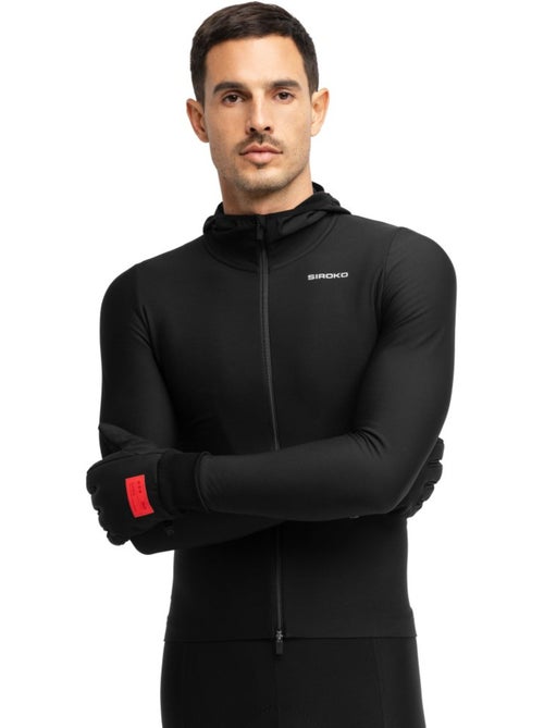 Maillot vélo thermique hiver à capuche homme homme dw valdres - Kiabi Maillot vélo thermique hiver à capuche homme homme dw valdres - Kiabi