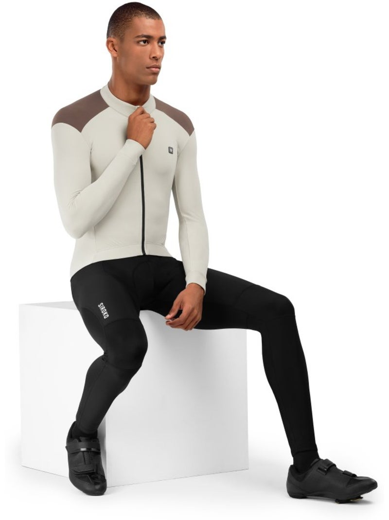 Maillot vélo thermique homme cyclisme homme srx m4 sandhill Beige - Kiabi