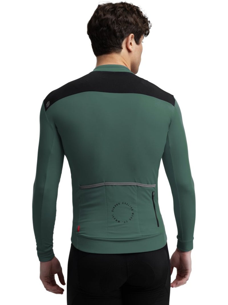 Maillot vélo thermique homme cyclisme homme srx m4 volta Vert foncé - Kiabi