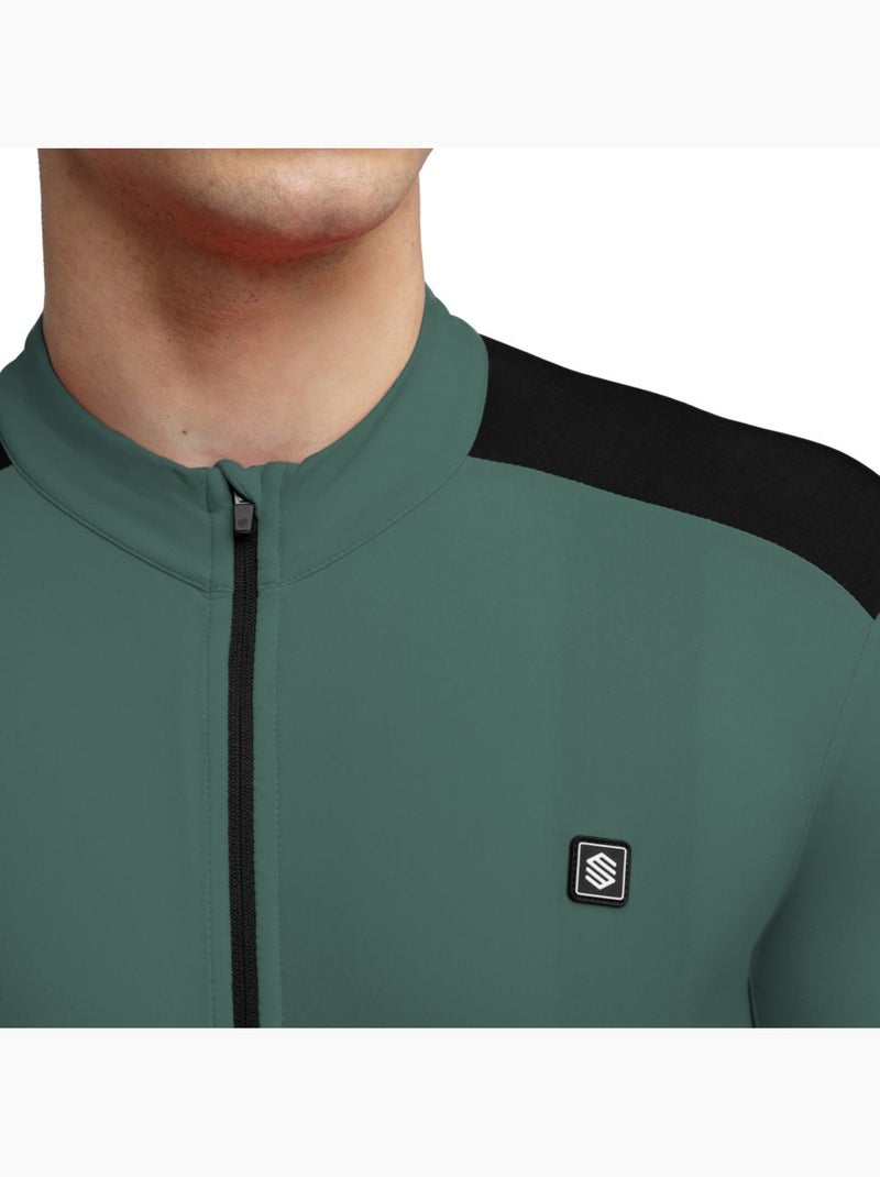 Maillot vélo thermique homme cyclisme homme srx m4 volta Vert foncé - Kiabi