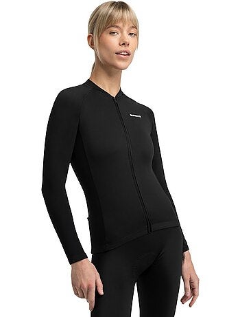 Maillot vélo thermique manches longues femme cyclisme femme core ashland