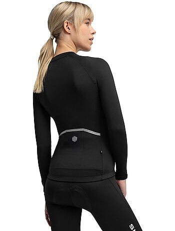 Maillot vélo thermique manches longues femme cyclisme femme core ashland