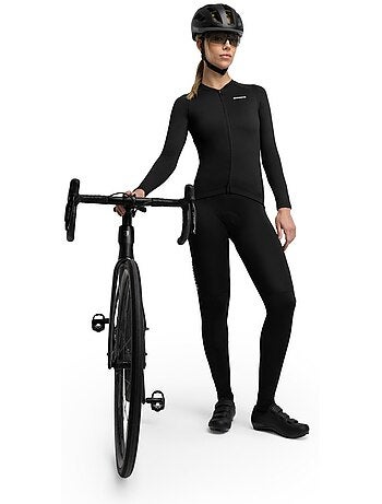 Maillot vélo thermique manches longues femme cyclisme femme core ashland