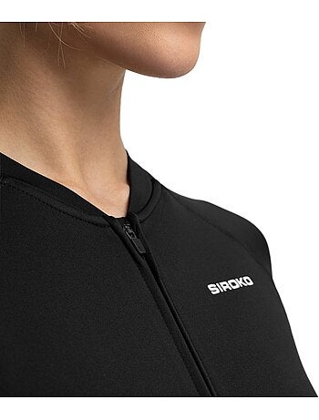 Maillot vélo thermique manches longues femme cyclisme femme core ashland