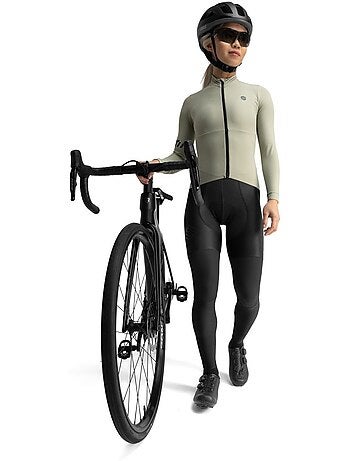 Maillot vélo thermique manches longues femme cyclisme femme m7 erbe
