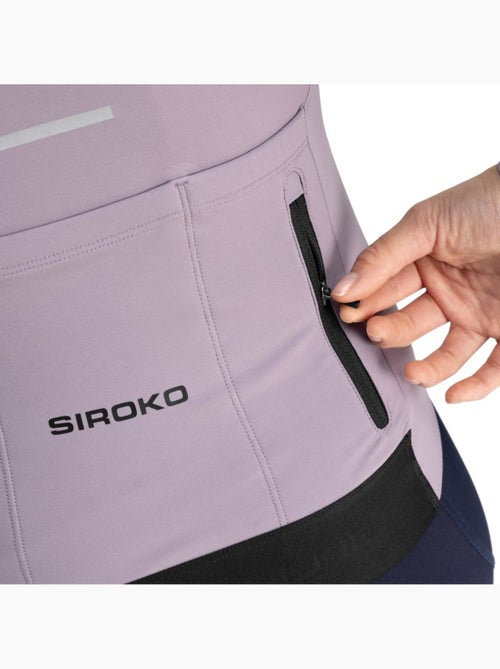 Maillot vélo thermique manches longues femme cyclisme femme m7 vivione - Kiabi