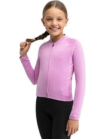 Maillot vélo thermique manches longues fille cyclisme enfants k-core-g whip pin