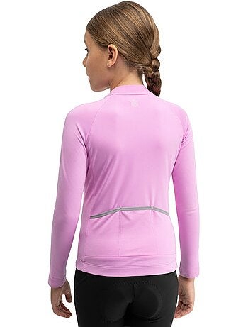 Maillot vélo thermique manches longues fille cyclisme enfants k-core-g whip pin