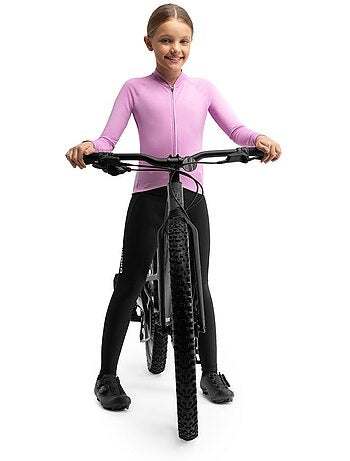 Maillot vélo thermique manches longues fille cyclisme enfants k-core-g whip pin