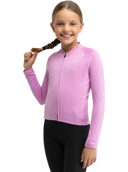 Maillot vélo thermique manches longues fille cyclisme enfants k-core-g whip pin - Kiabi