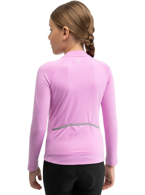 Maillot vélo thermique manches longues fille cyclisme enfants k-core-g whip pin - Kiabi