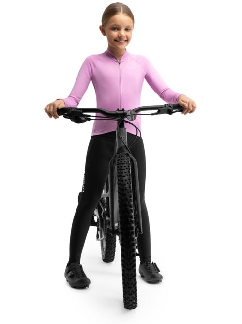 Maillot vélo thermique manches longues fille cyclisme enfants k-core-g whip pin - Kiabi