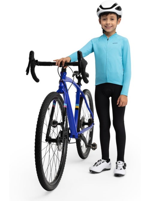 Maillot vélo thermique manches longues garçon cyclisme enfants k-core whip blu - Kiabi Maillot vélo thermique manches longues garçon cyclisme enfants k-core whip blu - Kiabi