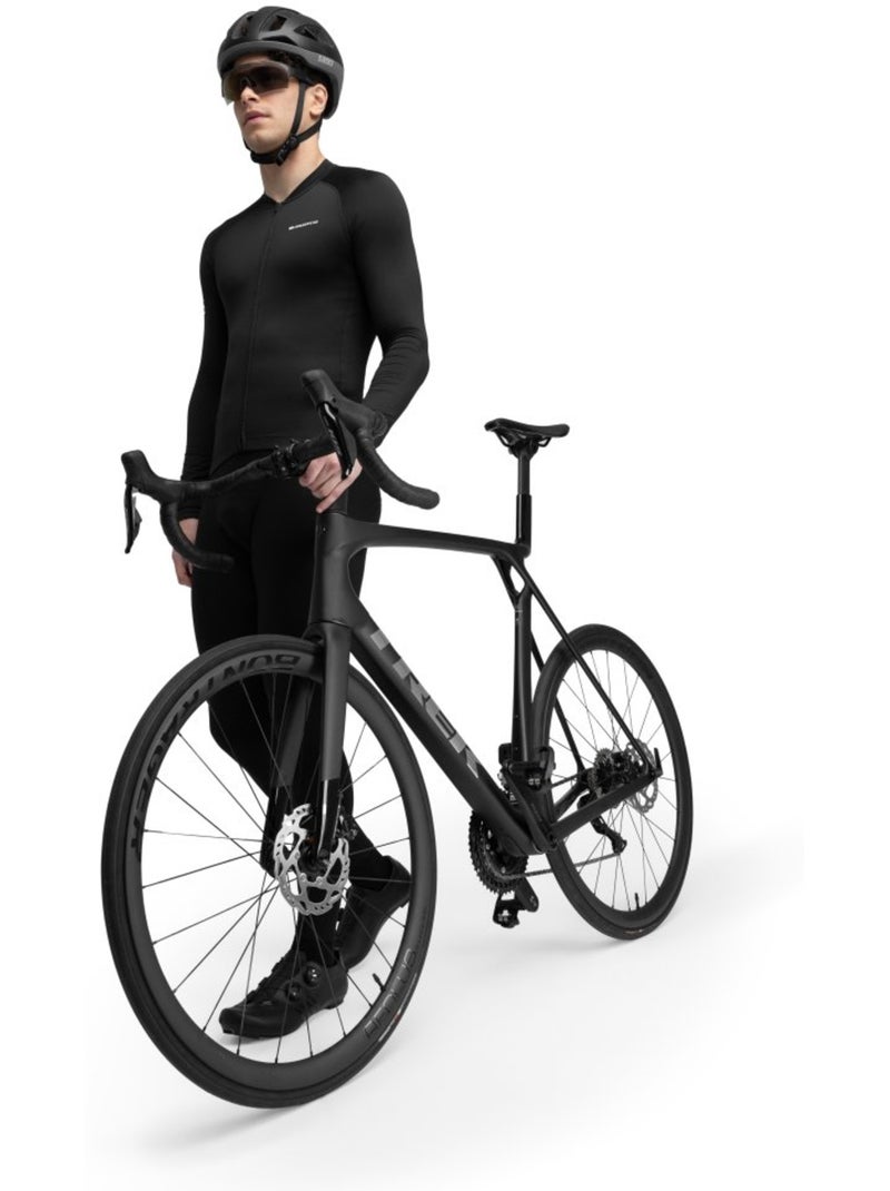 Maillot vélo thermique manches longues homme cyclisme homme core greylock Noir - Kiabi