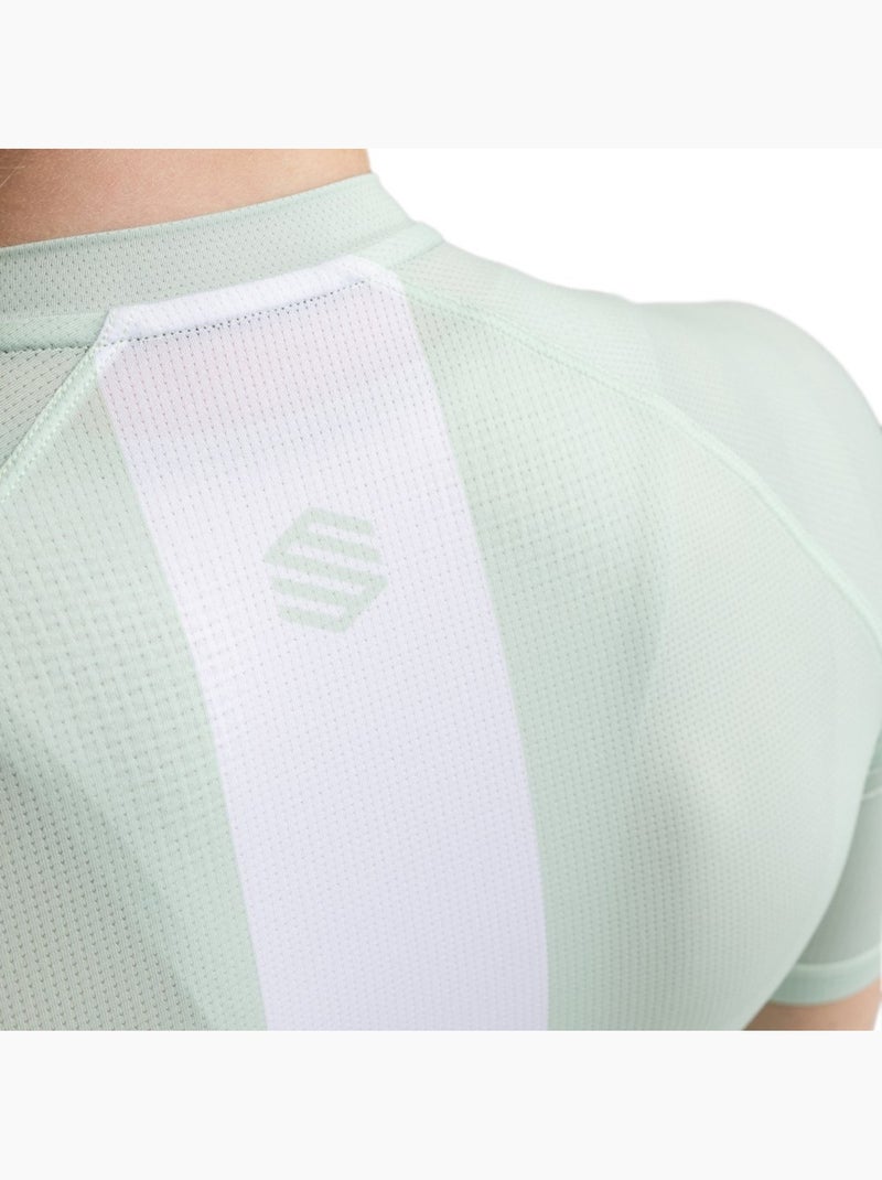 Maillot vélo ultraléger femme cyclisme femme m3 senda Gris Vert - Kiabi