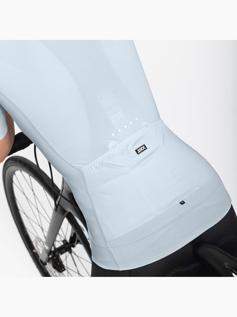 Maillot vélo ultraléger femme cyclisme femme srx costa Bleu clair - Kiabi