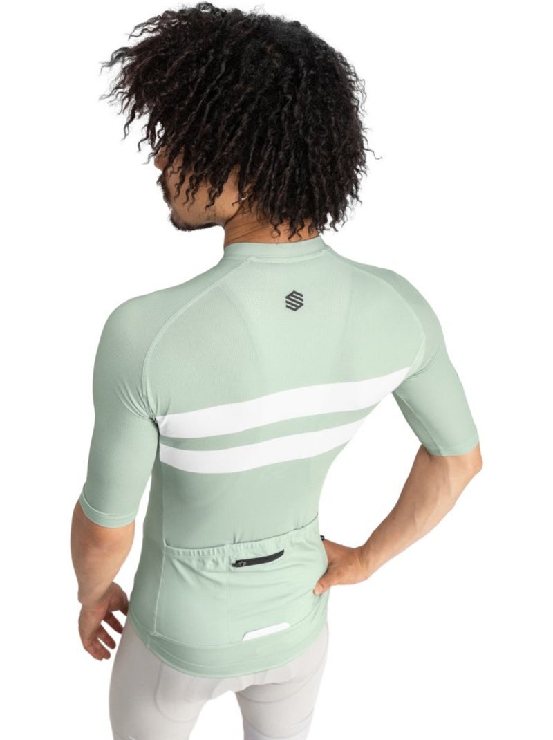 Maillot vélo ultraléger homme cyclisme homme m3 mustair Gris Vert - Kiabi