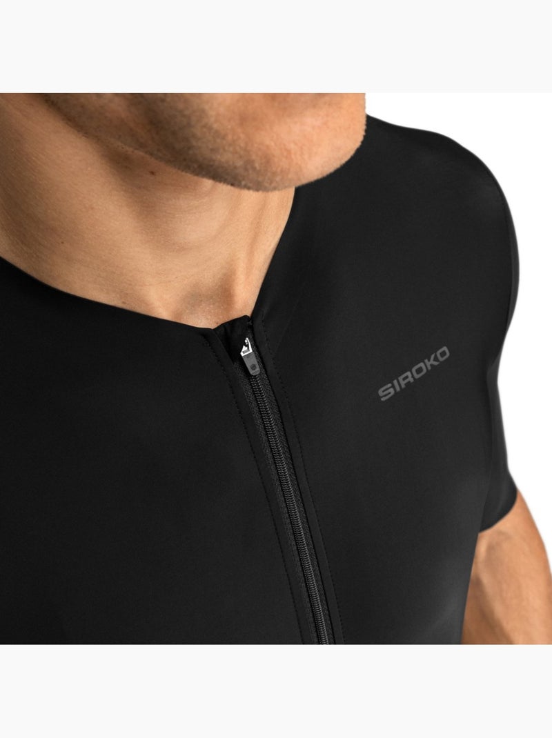 Maillot vélo ultraléger homme cyclisme homme srx hightech Noir - Kiabi