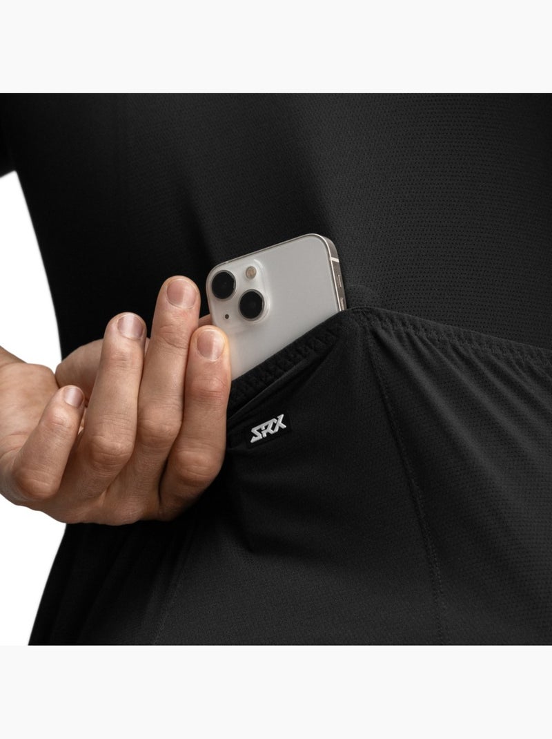 Maillot vélo ultraléger homme cyclisme homme srx hightech Noir - Kiabi