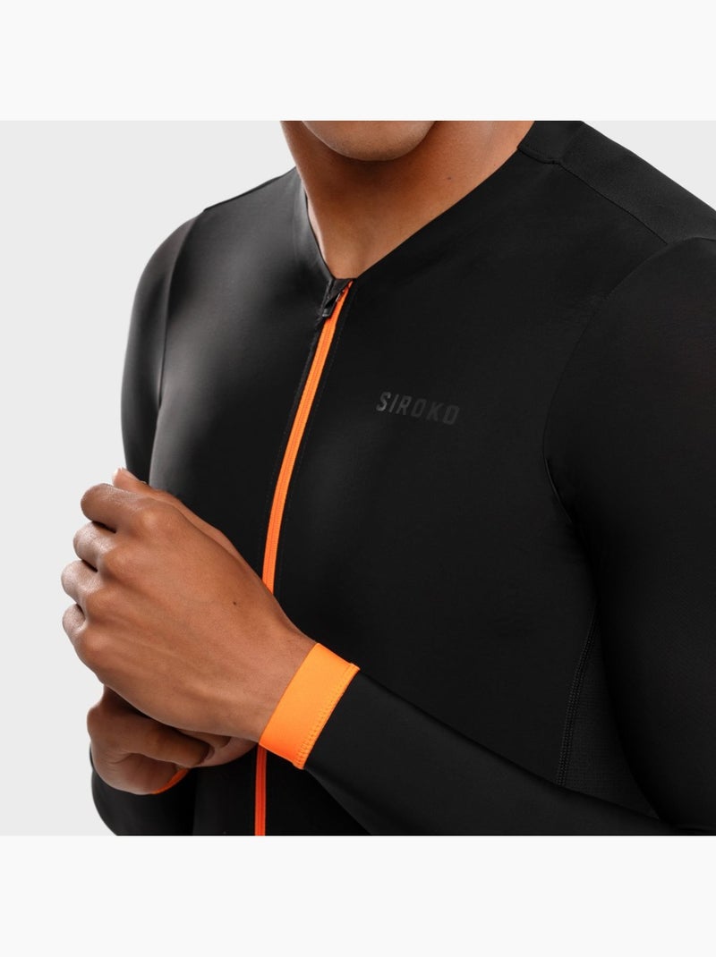 Maillot vélo ultraléger homme cyclisme homme srx roselend Noir - Kiabi