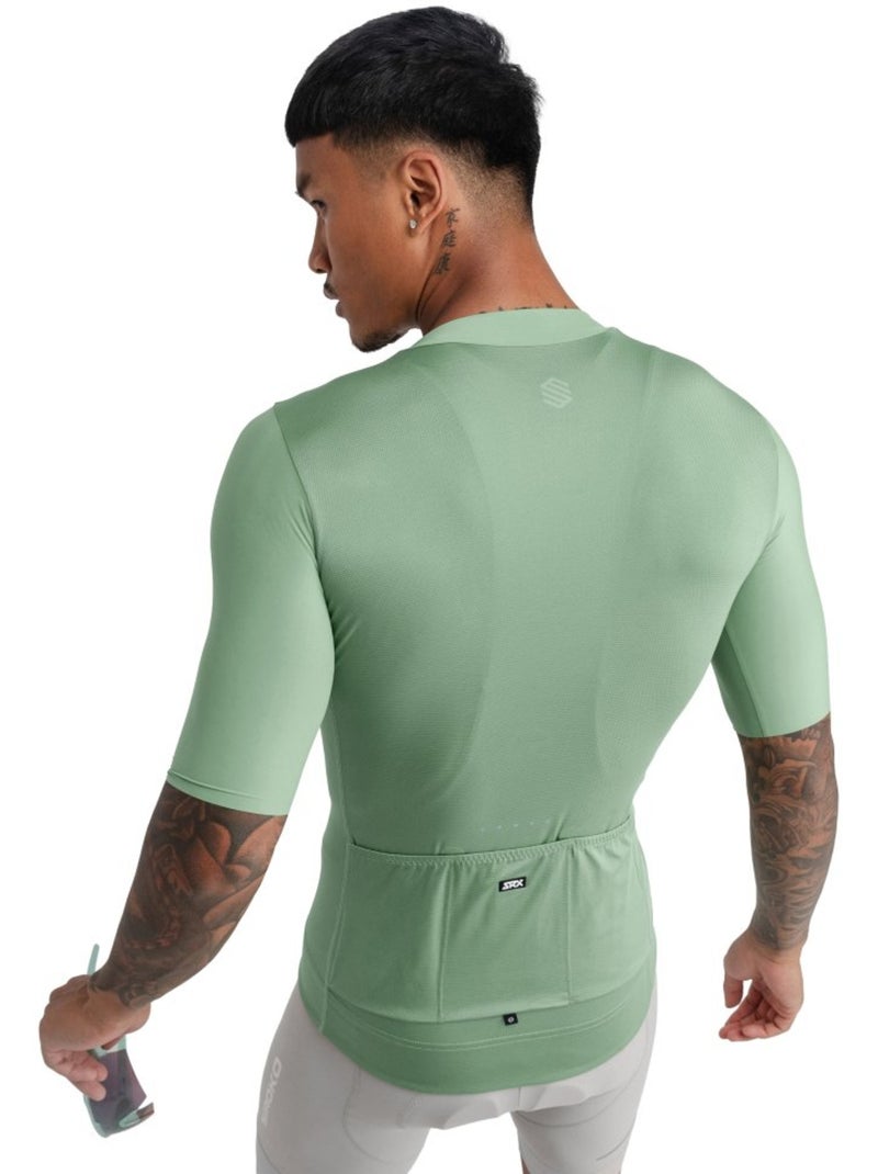 Maillot vélo ultraléger homme cyclisme homme srx stage Vert olive - Kiabi
