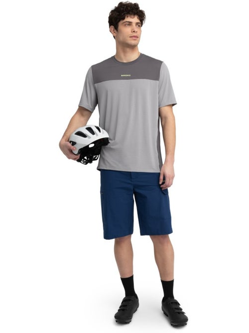 Maillot vtt manches courtes homme cyclisme homme mtb berm gray - Kiabi Maillot vtt manches courtes homme cyclisme homme mtb berm gray - Kiabi