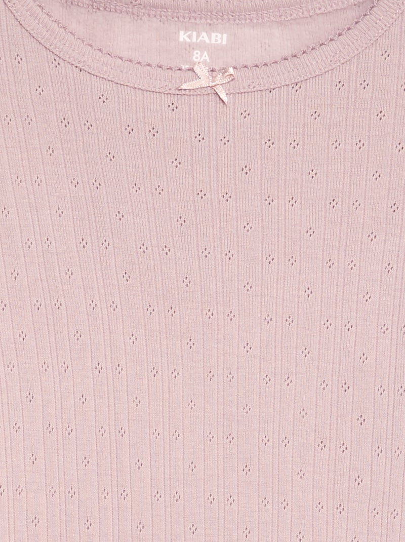 Maillots de corps thermorégulateur - lot de 2 Blanc/rose - Kiabi