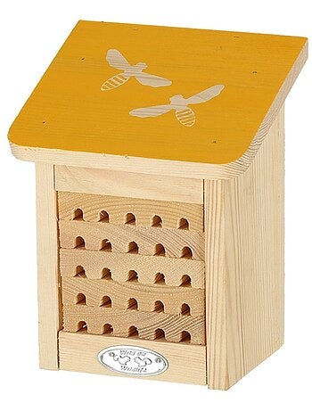 Maison à abeilles avec silhouette