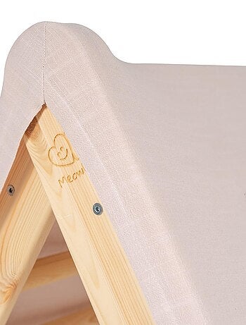 Maison avec échelle pliable pour enfants, pour la chambre. Lin, Coton, Maison, Échelle