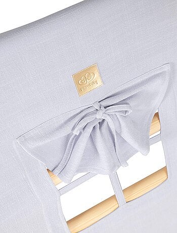 Maison avec échelle pliable pour enfants, pour la chambre. Lin, Coton, Maison, Échelle