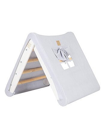 Maison avec échelle pliable pour enfants, pour la chambre. Lin, Coton, Maison, Échelle