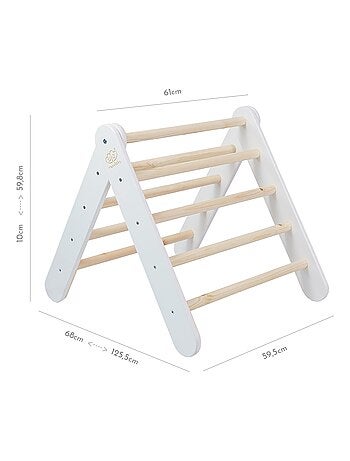 Maison avec échelle pliable pour enfants, pour la chambre. Lin, Coton, Maison, Échelle