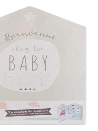 Maison coffret naissance Bienvenue chez toi Baby Boy